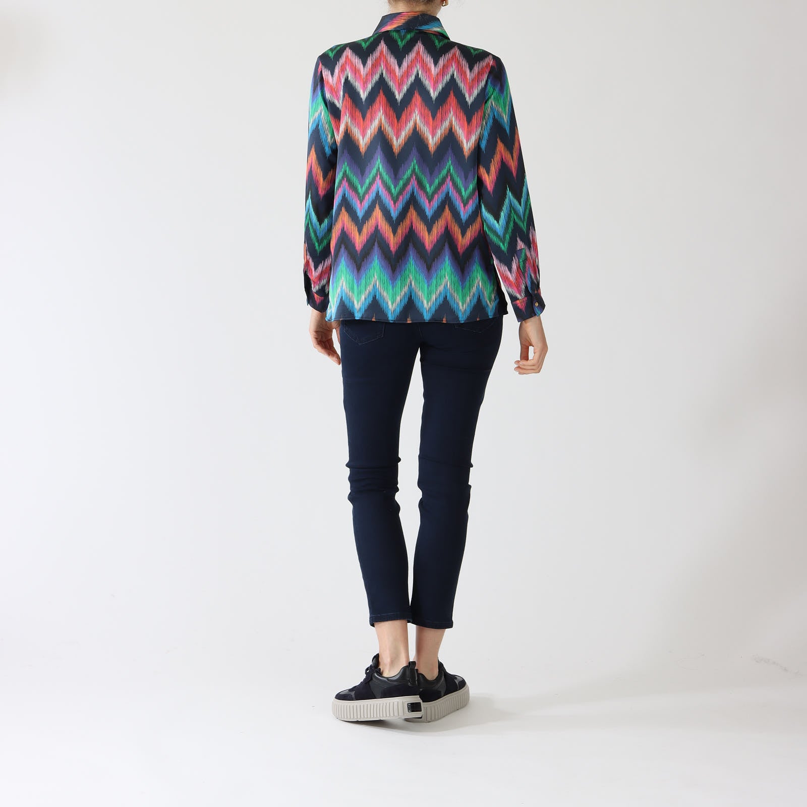 Nadine ZigZag Print Shirt