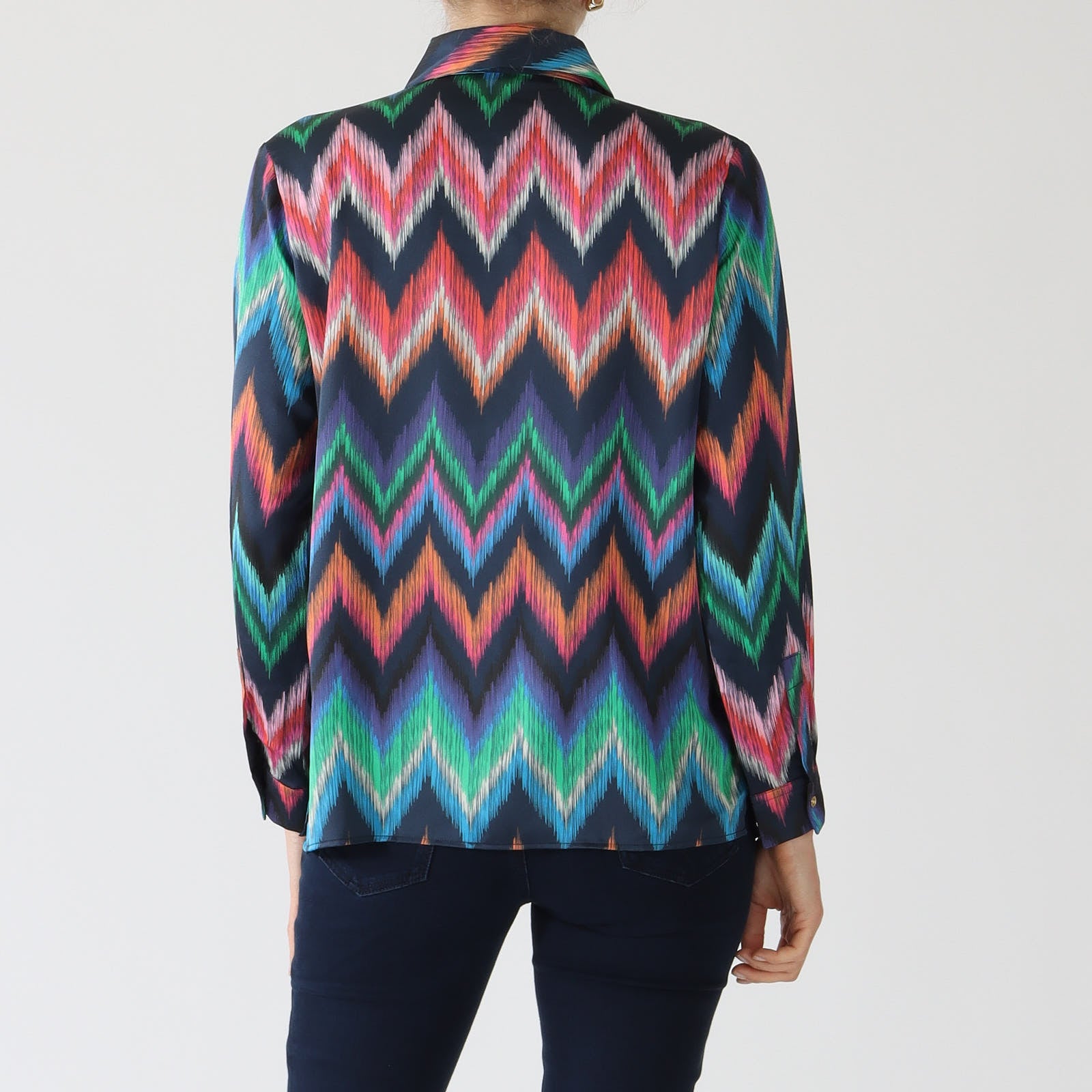 Nadine ZigZag Print Shirt