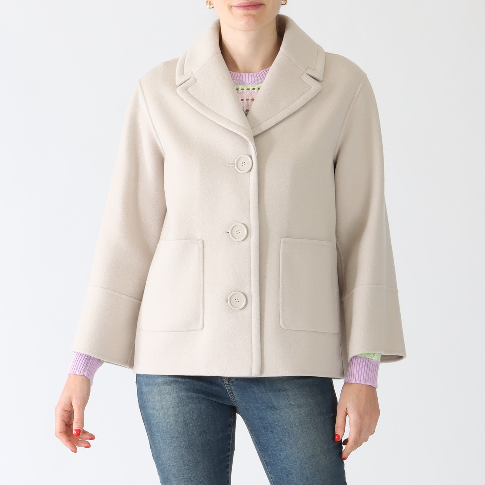 Natural Windsor Single-Breasted Wool Jacket