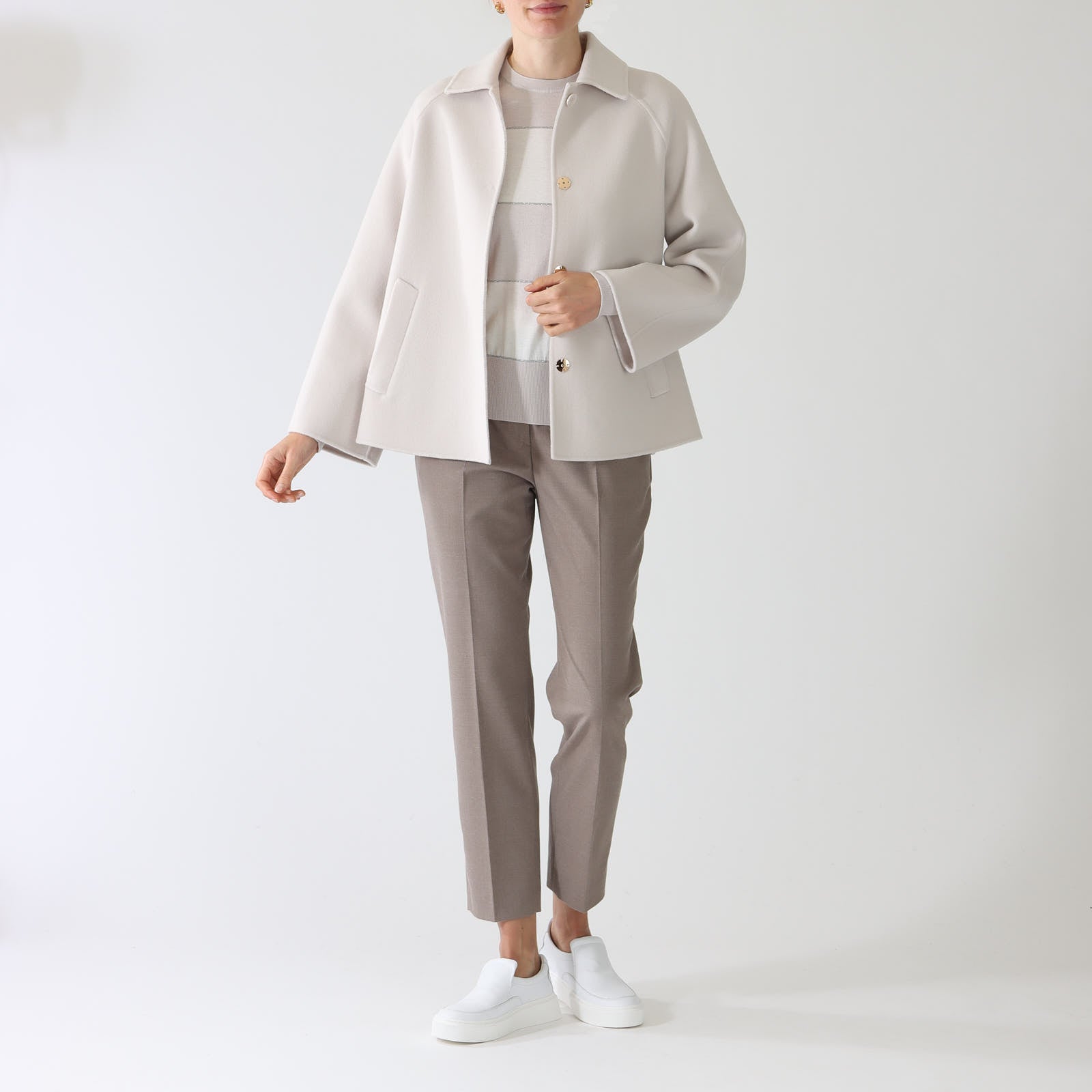 Naturale Wool and Cashmere Blend Coat