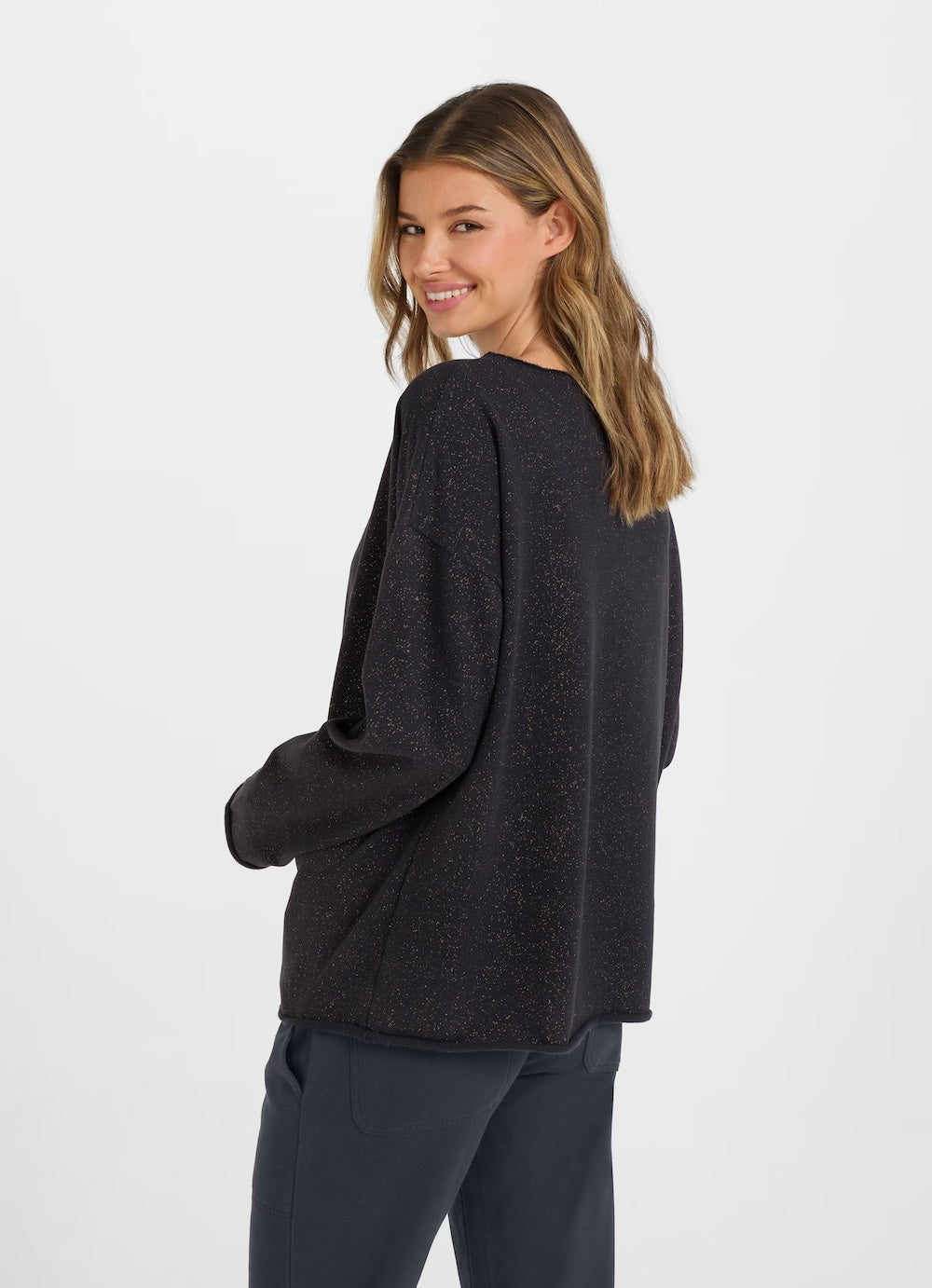 Navy Glitter Judi Sweatshirt