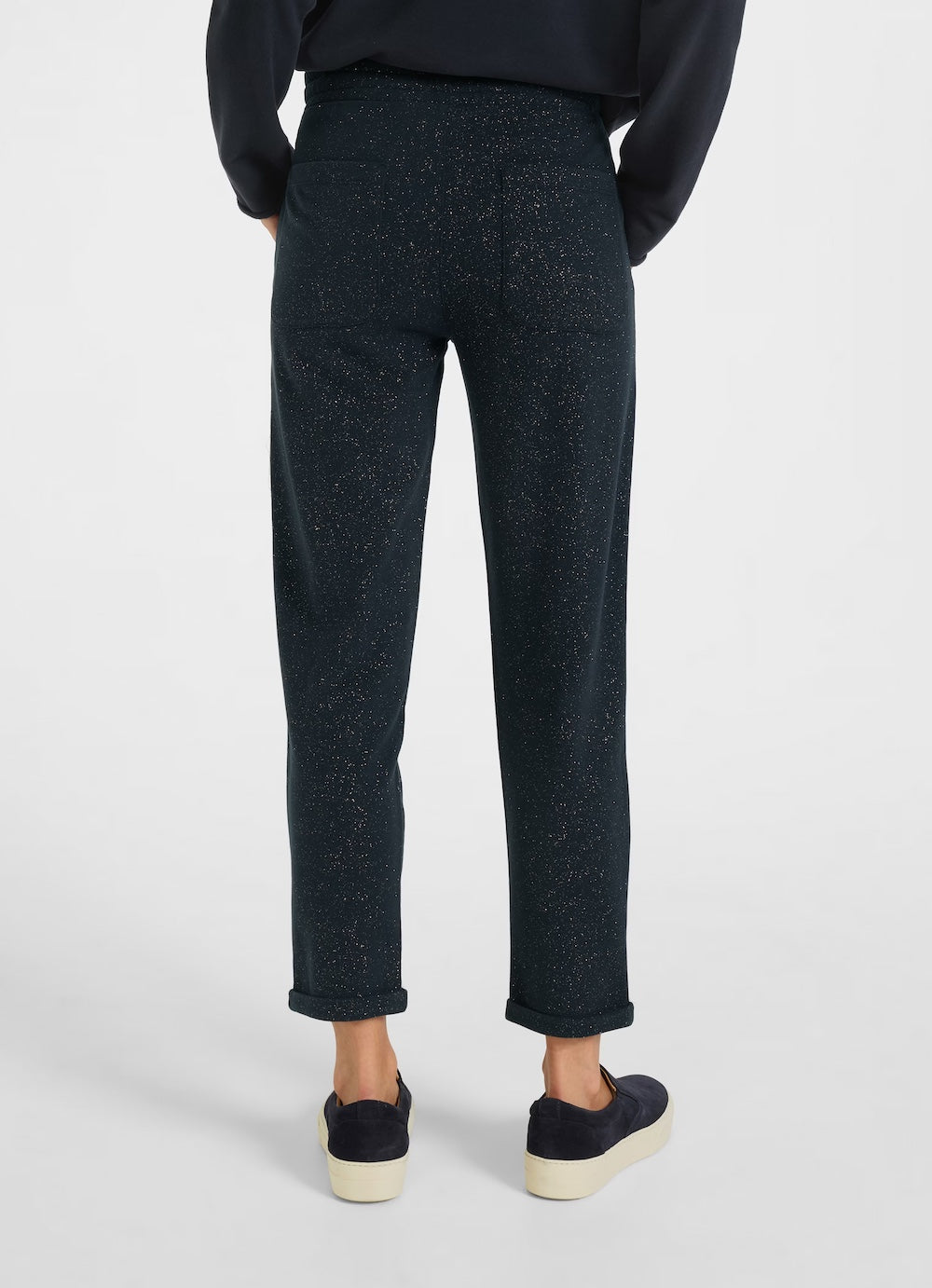 Navy Glitter Margie Sweatpants