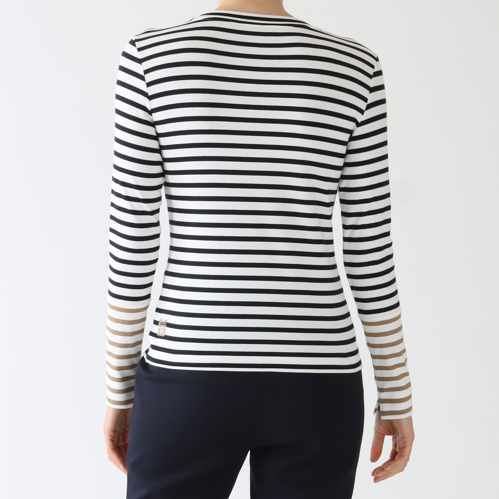 Navy Stripe Long Sleeve Top