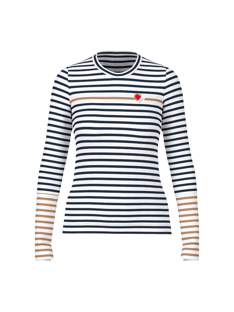 Navy Stripe Long Sleeve Top