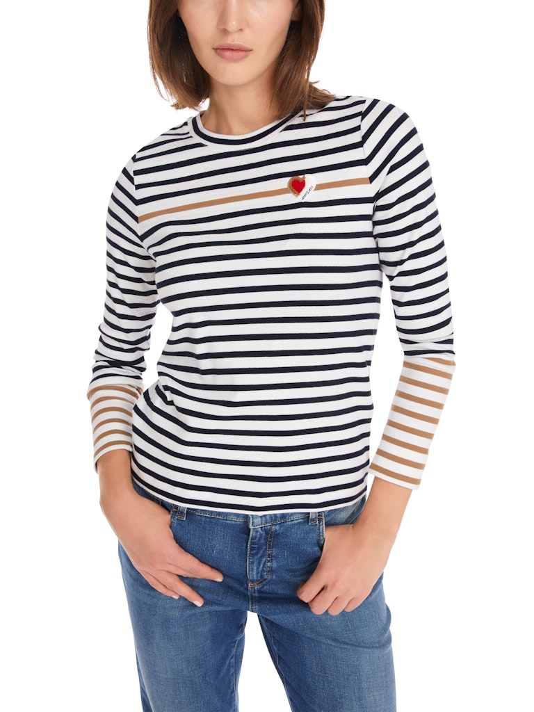 Navy Stripe Long Sleeve Top