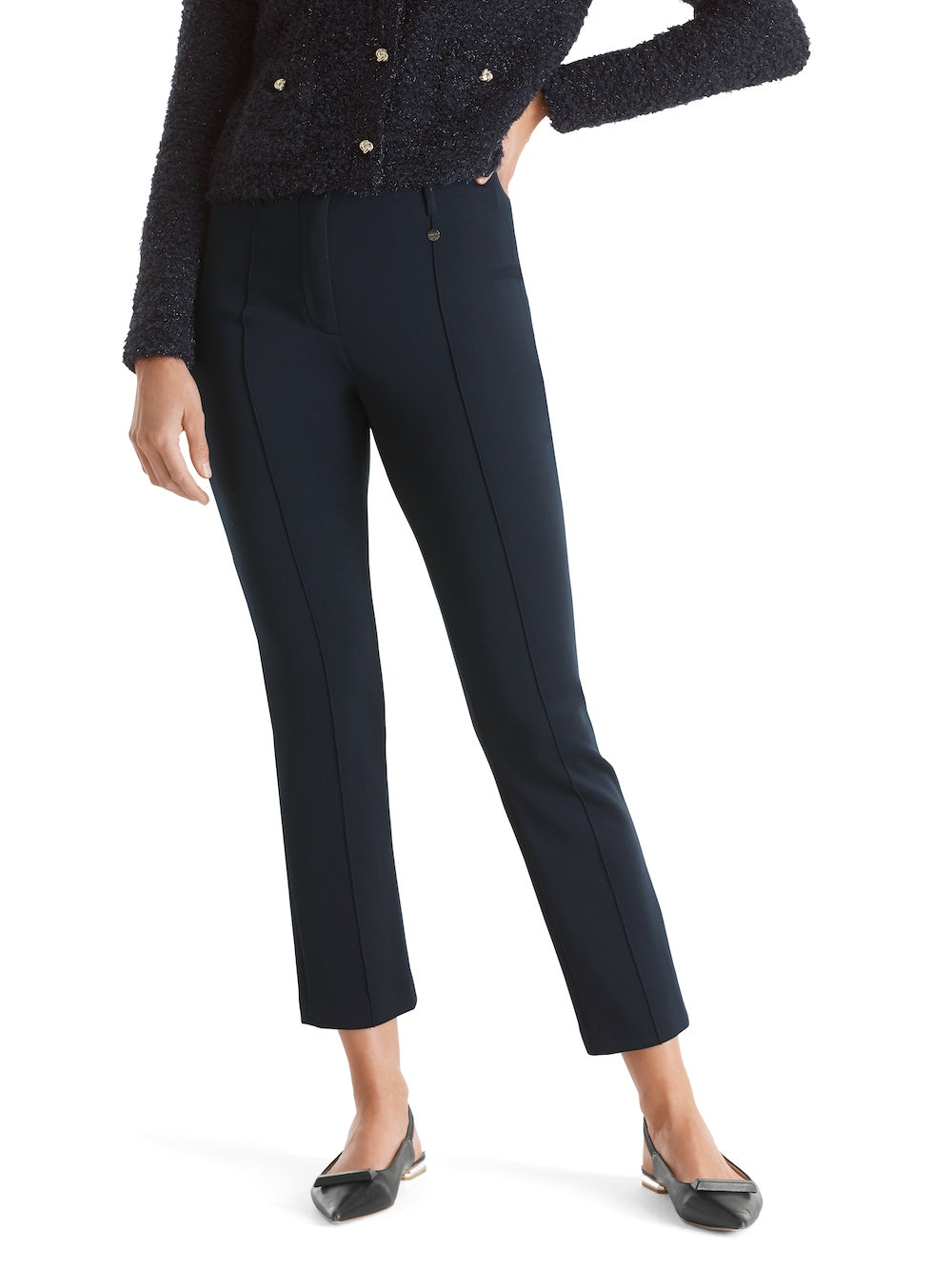 Navy Sydney Stretch Slim Leg Pants
