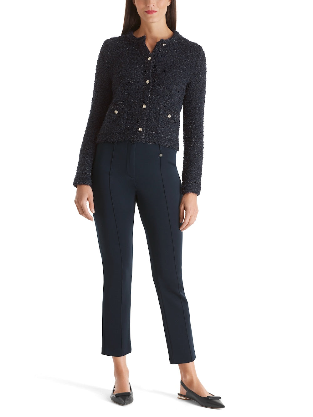 Navy Sydney Stretch Slim Leg Pants