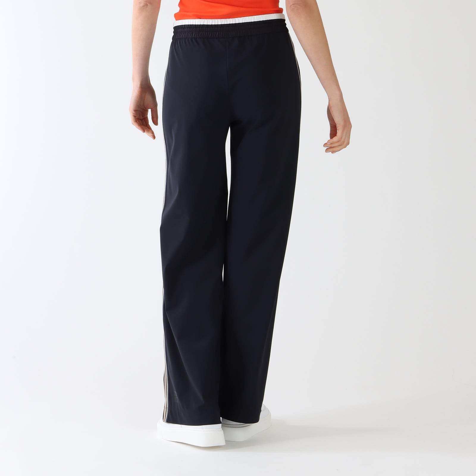 Navy Welkom Wide Fit Pants