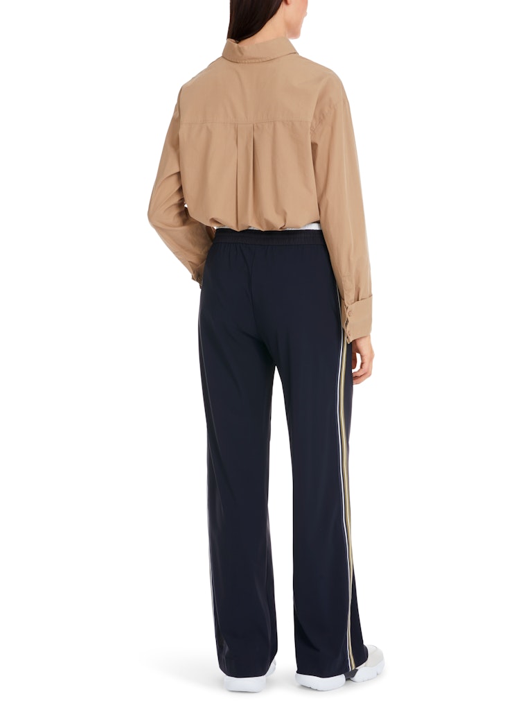 Navy Welkom Wide Fit Pants