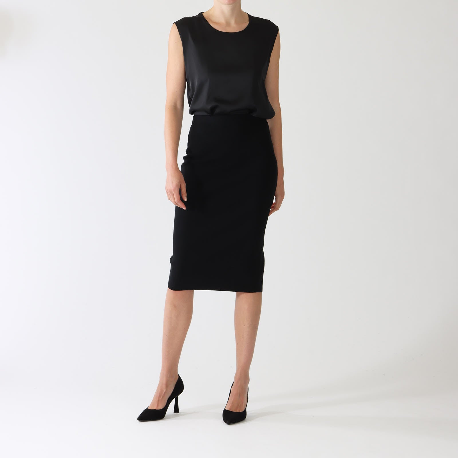 Nero Knit Pencil Skirt