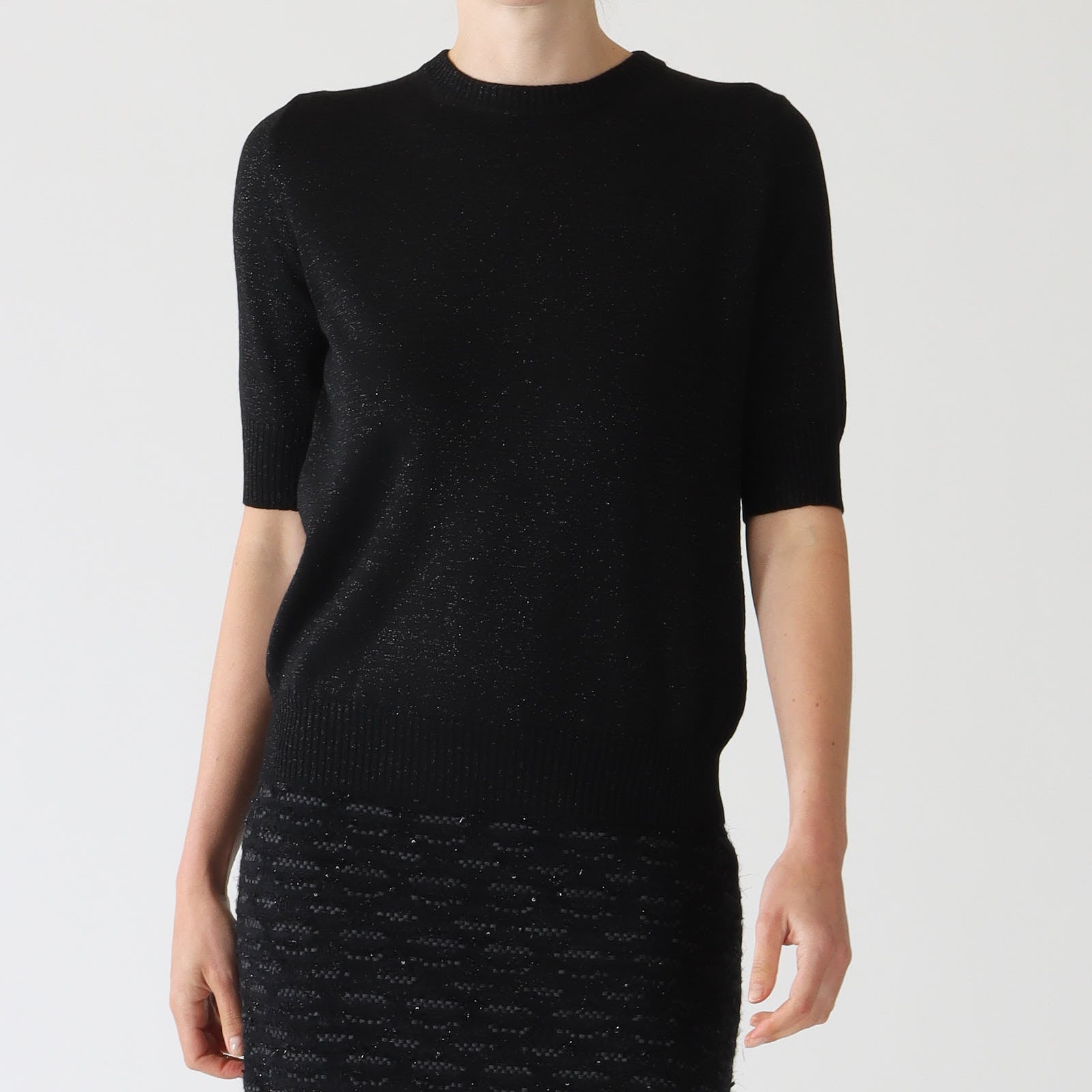 Nero Wool Blend Lurex Sweater