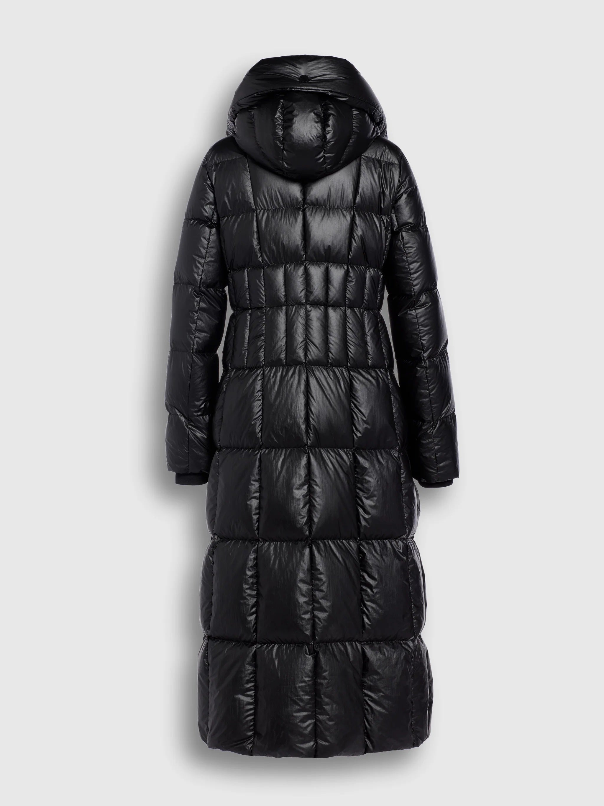 Nevina Black Down Quilted Coat