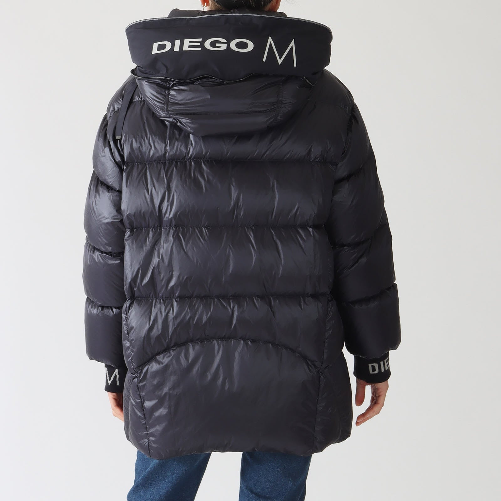 Night Blue Down Winter Puffer Coat