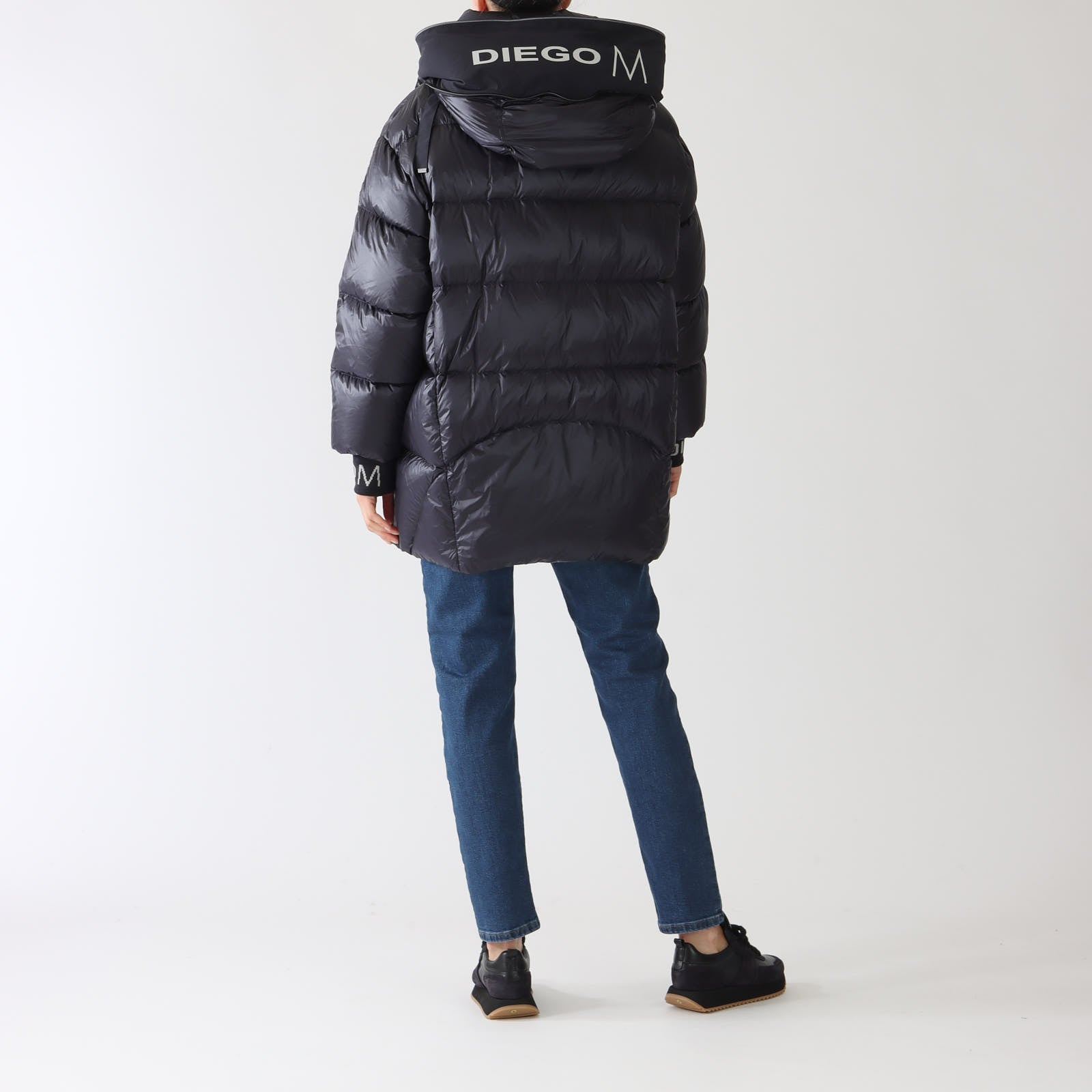 Night Blue Down Winter Puffer Coat
