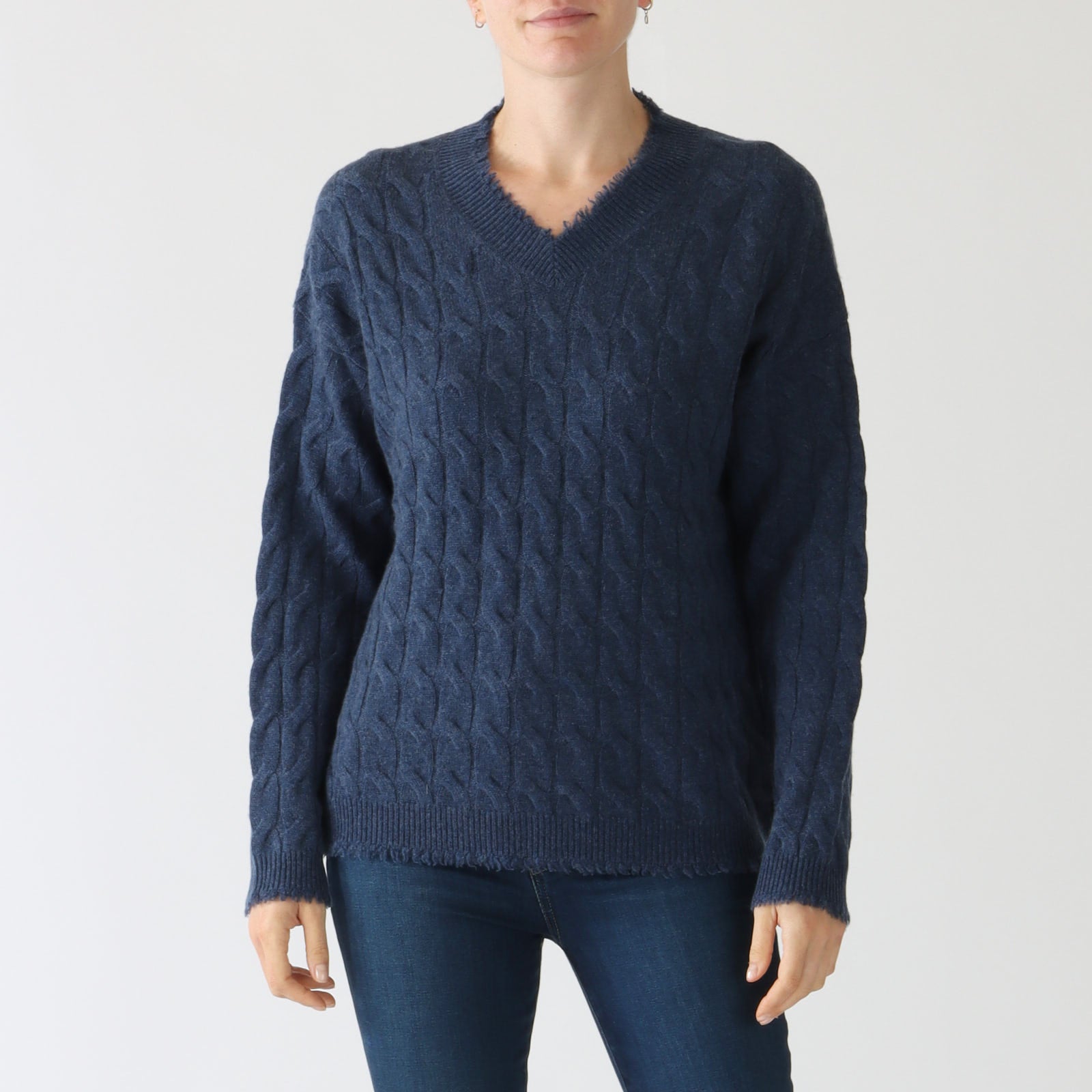Night Cable Knit Cashmere Sweater