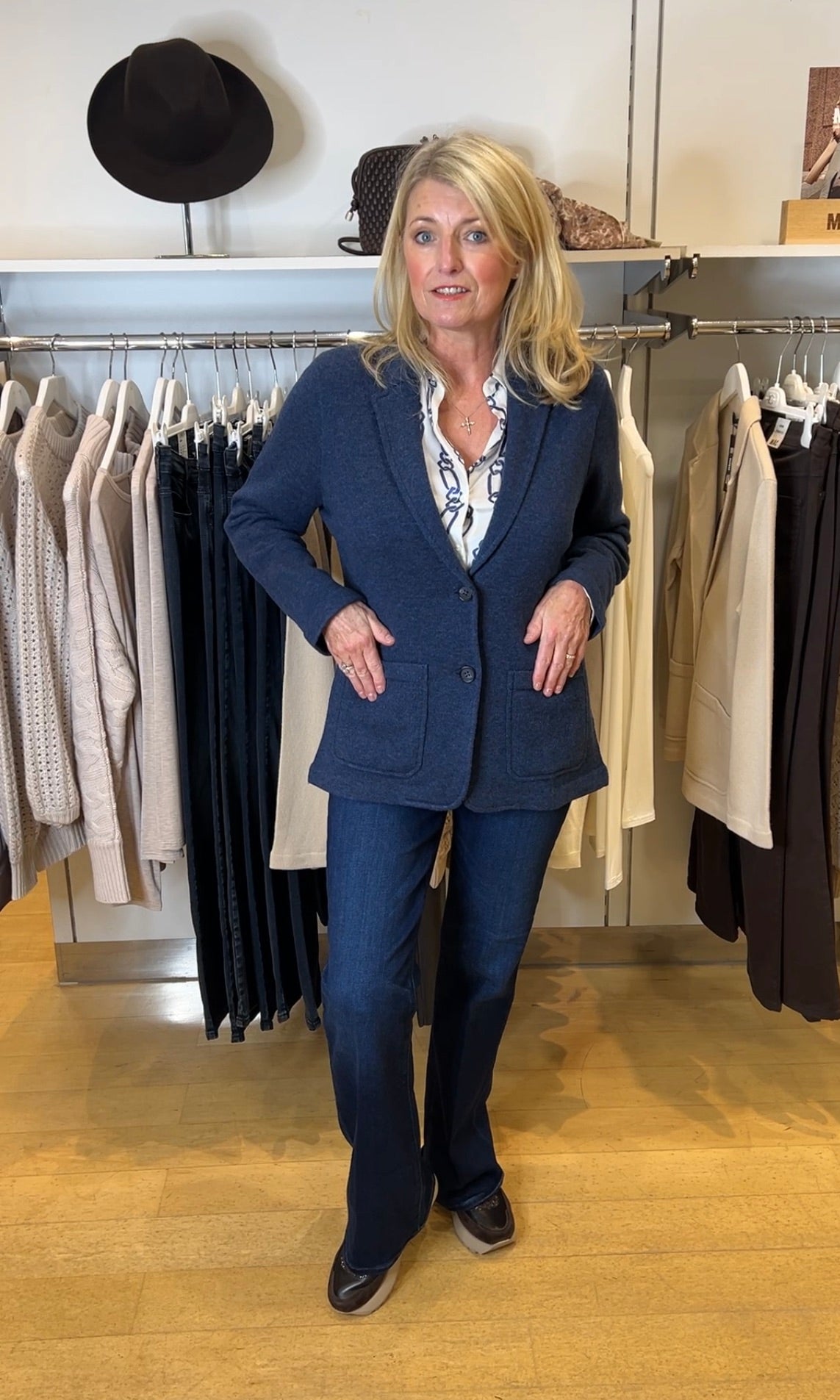 Night Terry Knit Lapel Cardigan