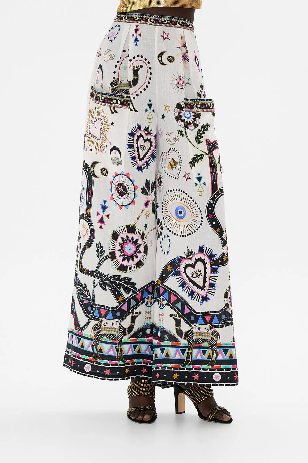 Nubian Wonderland Wide Leg Pants