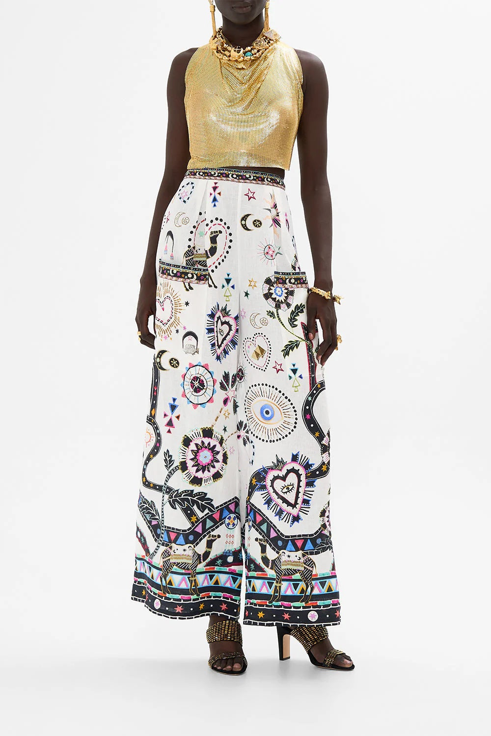 Nubian Wonderland Wide Leg Pants