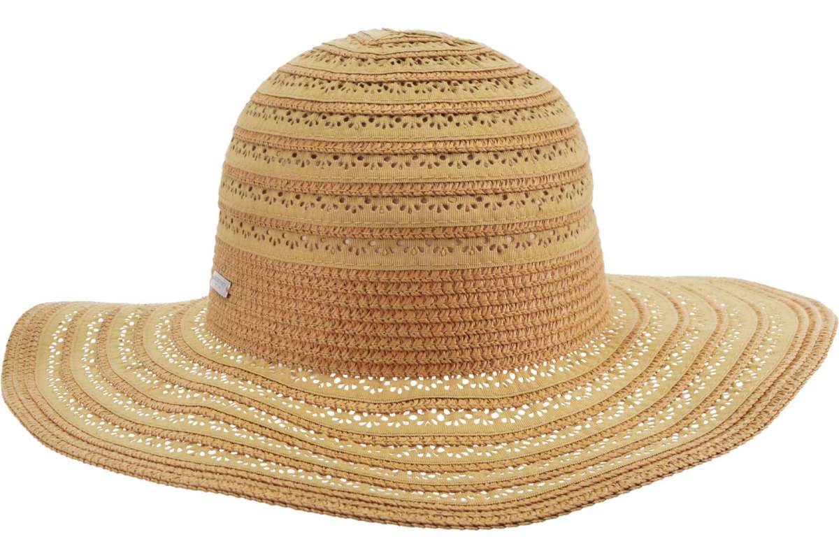 Nut Brown Ribbon & Braid Floppy Sun Hat