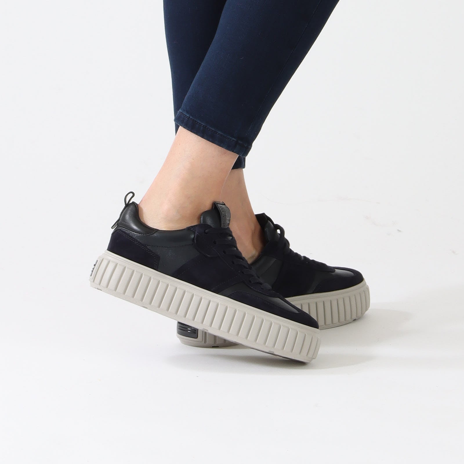 Ocean Navy Platform Sneakers