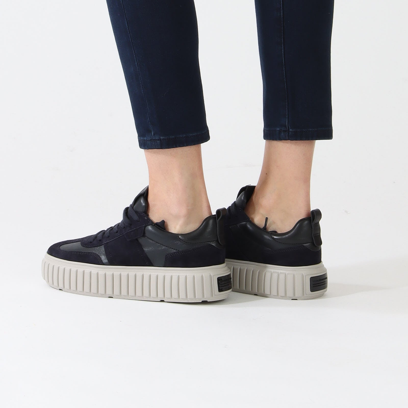 Ocean Navy Platform Sneakers