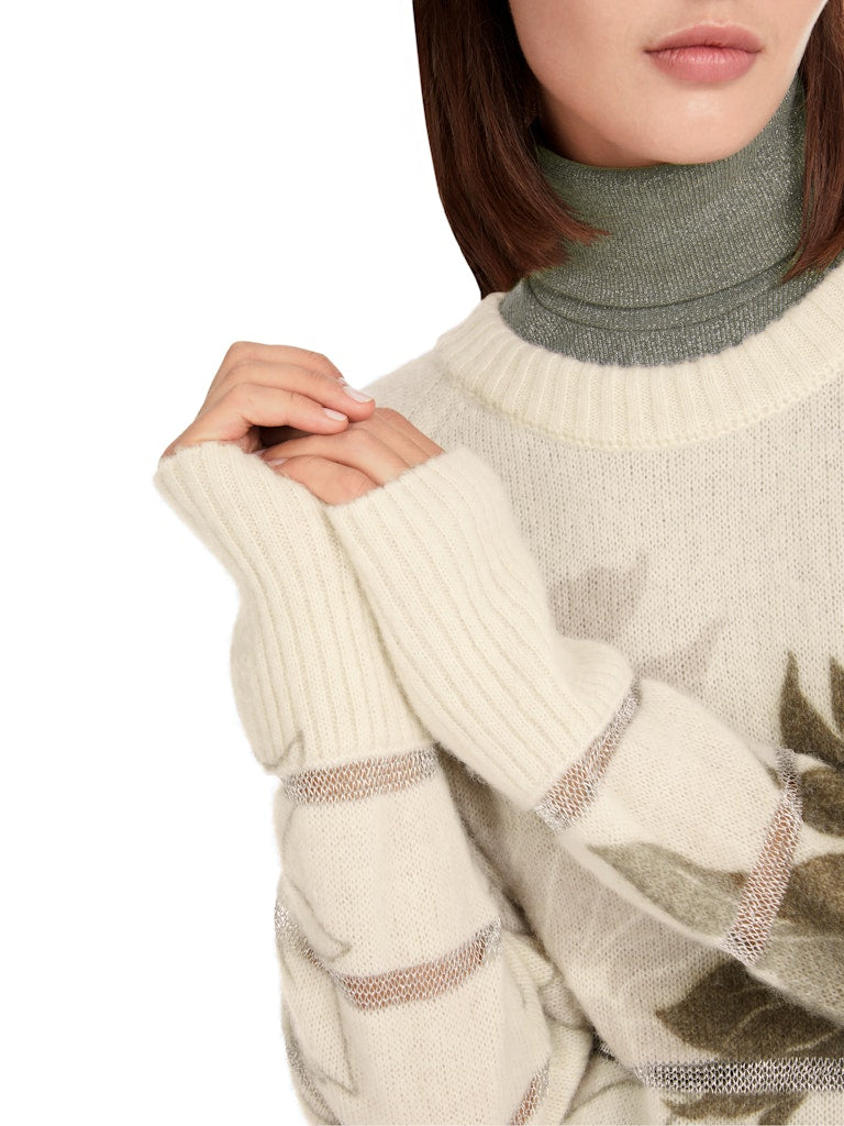 Off White Noble Knit Lurex Stripe Sweater