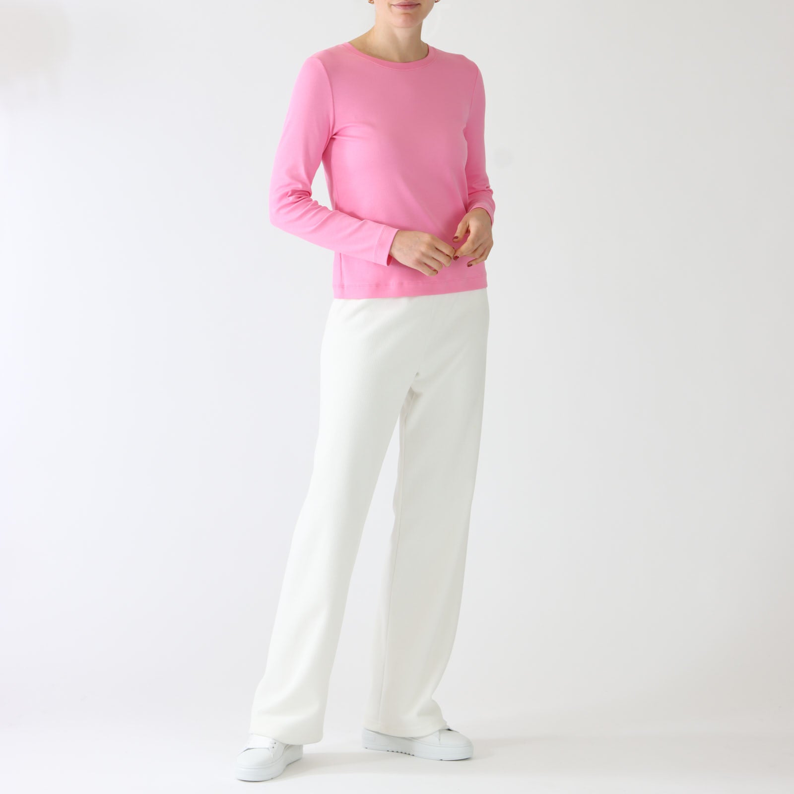 Off White Welby Wide Leg Ribbed Jersey Pants