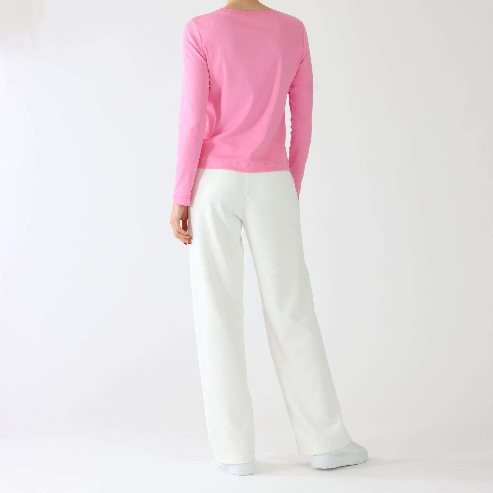 Off White Welby Wide Leg Ribbed Jersey Pants