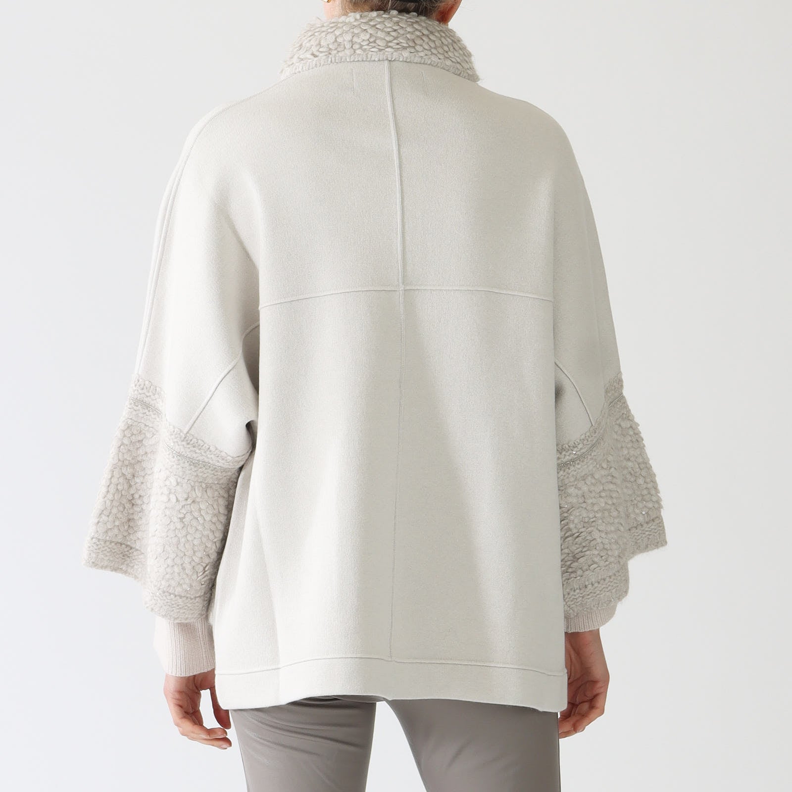 Onice Knit Jacket With Boucle Accents