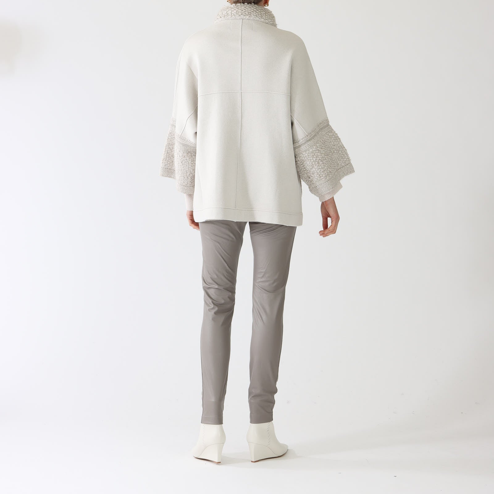 Onice Knit Jacket With Boucle Accents