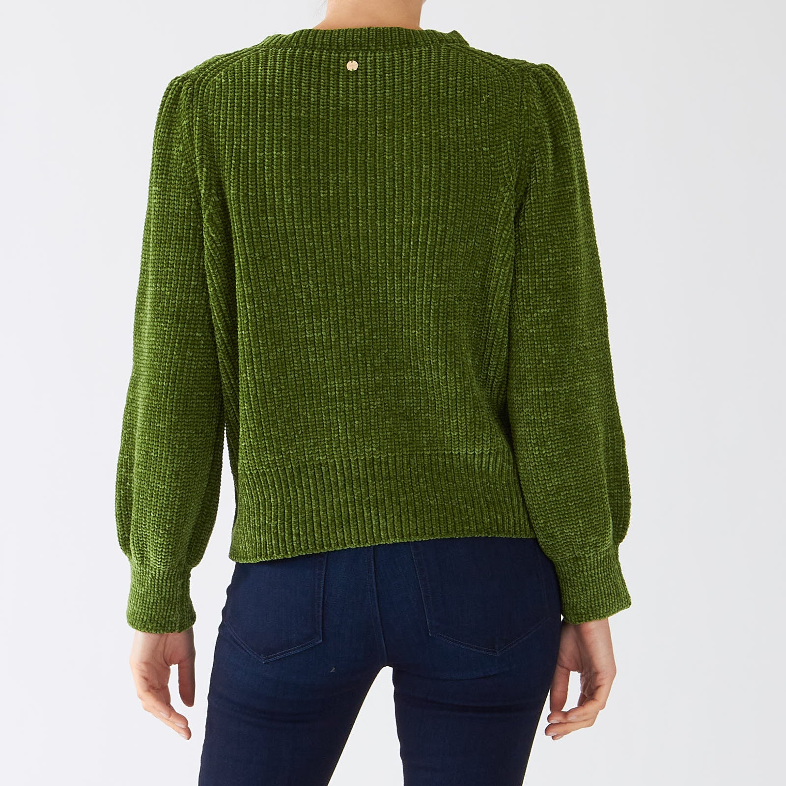 Orient Green Chenille Sweater