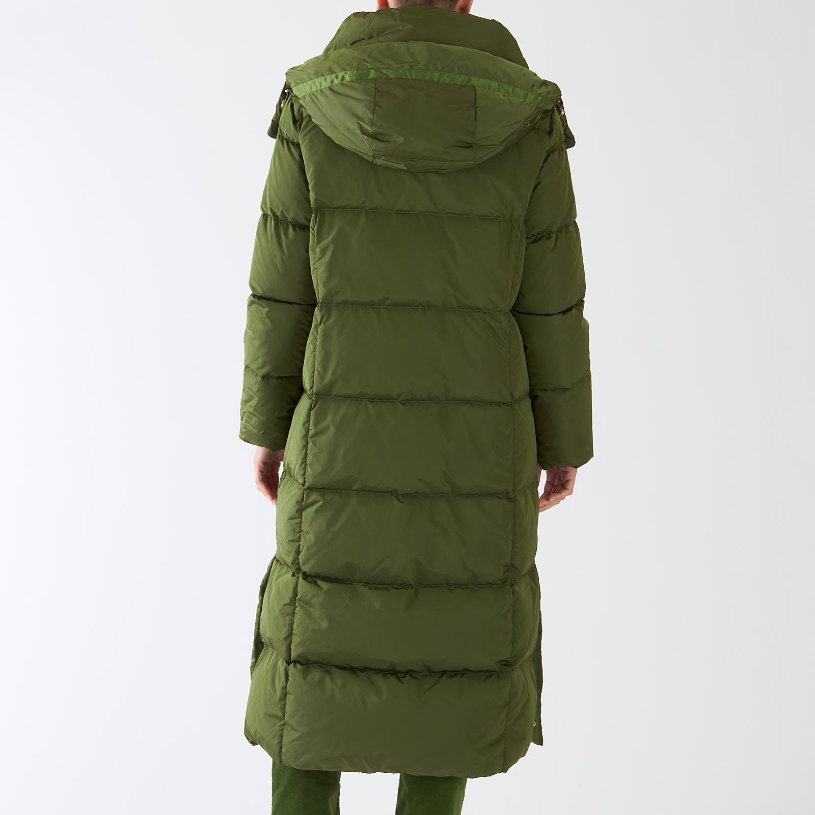 Orient Green Down Hooded Coat