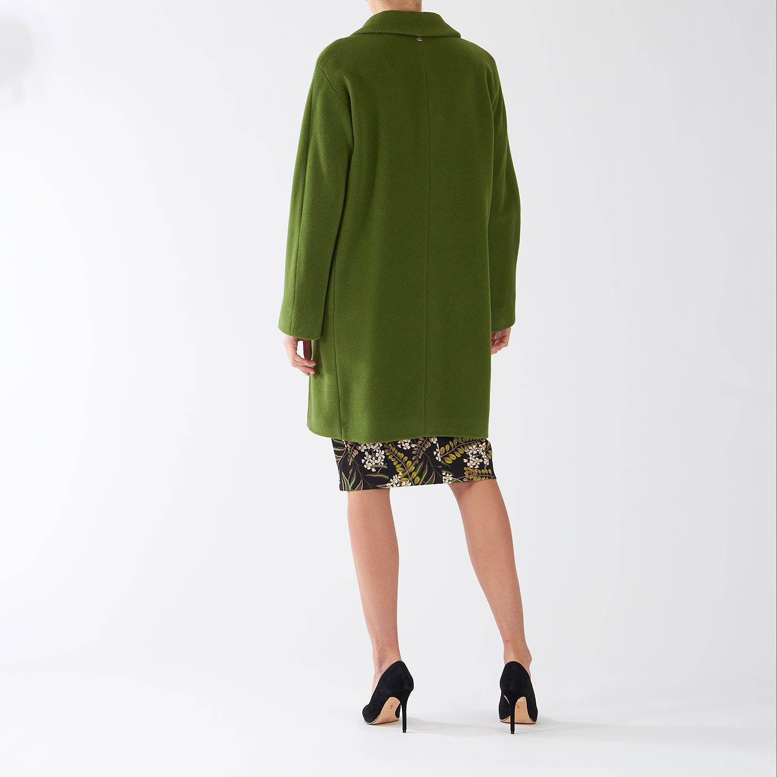 Orient Green Wool Blend Coat