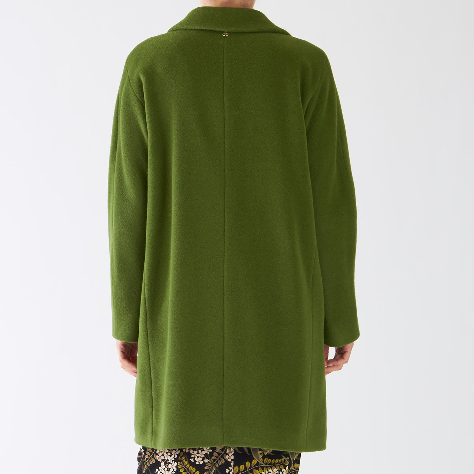Orient Green Wool Blend Coat