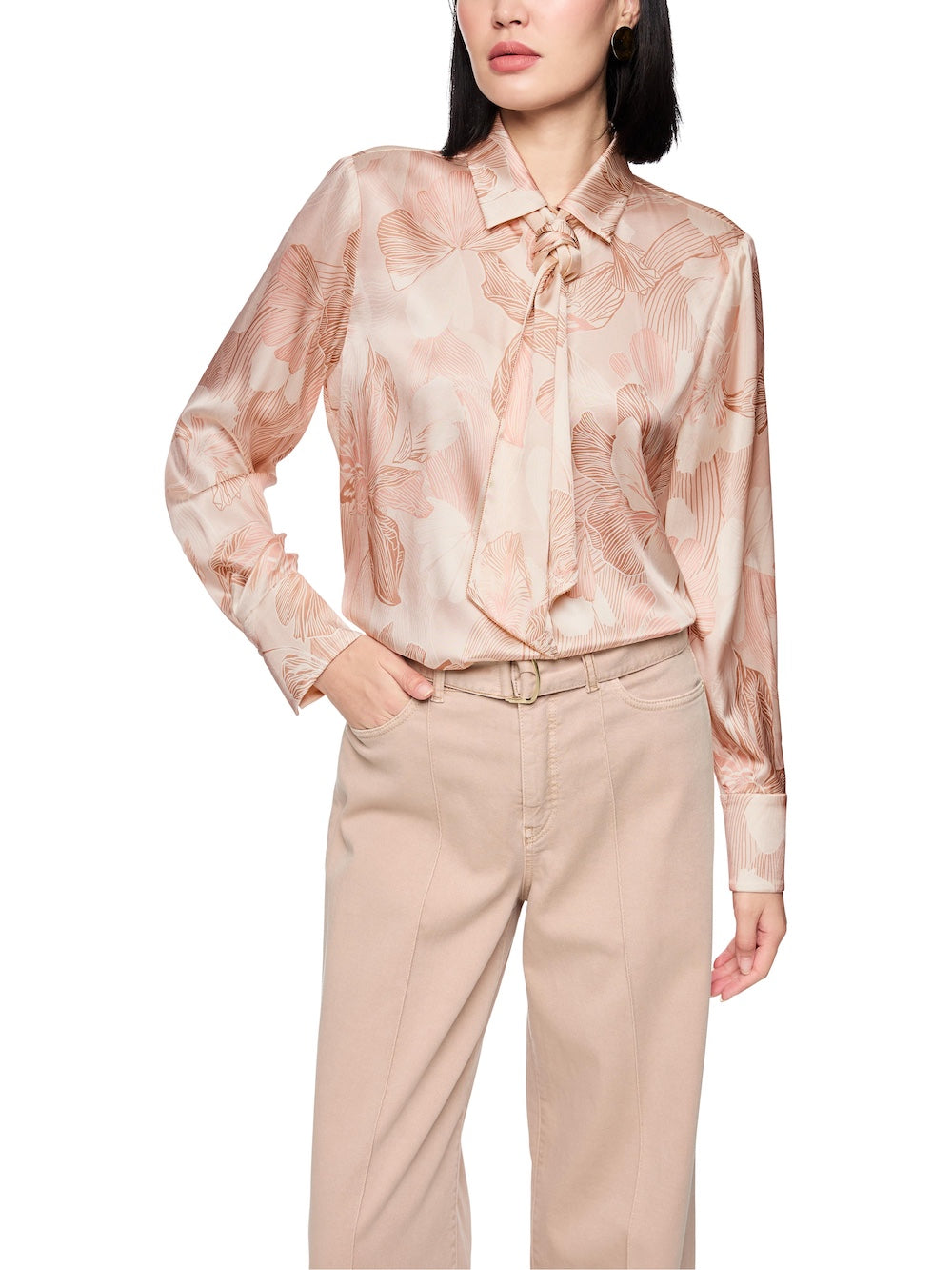 PeachBeigeBlossomLightPrintSilkBlouse_PeachBeige217_5