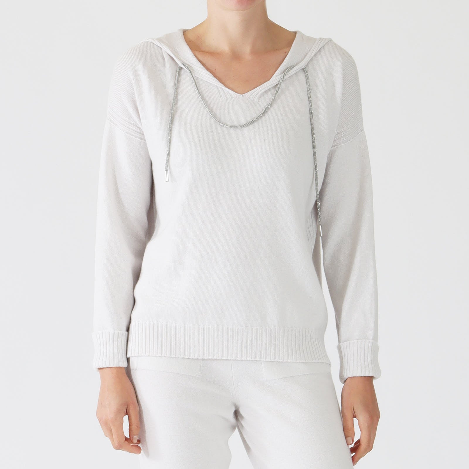 Perla Cashmere Blend Hooded Sweater