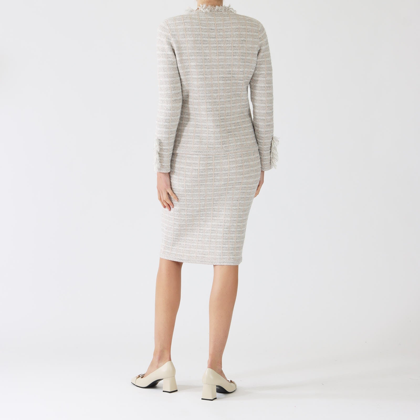 Phard Tweed Style Knit Jacket