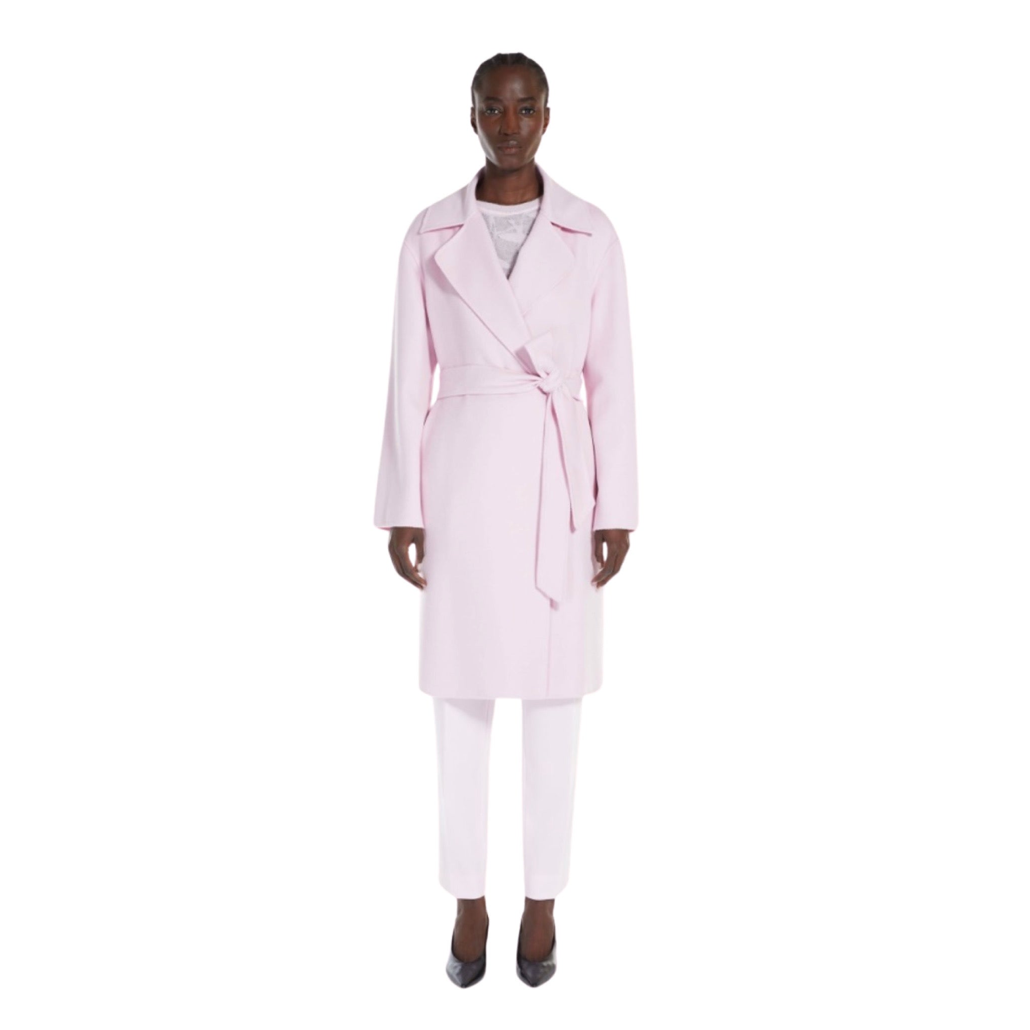 Pink Totem Wool, Silk & Cashmere Coat
