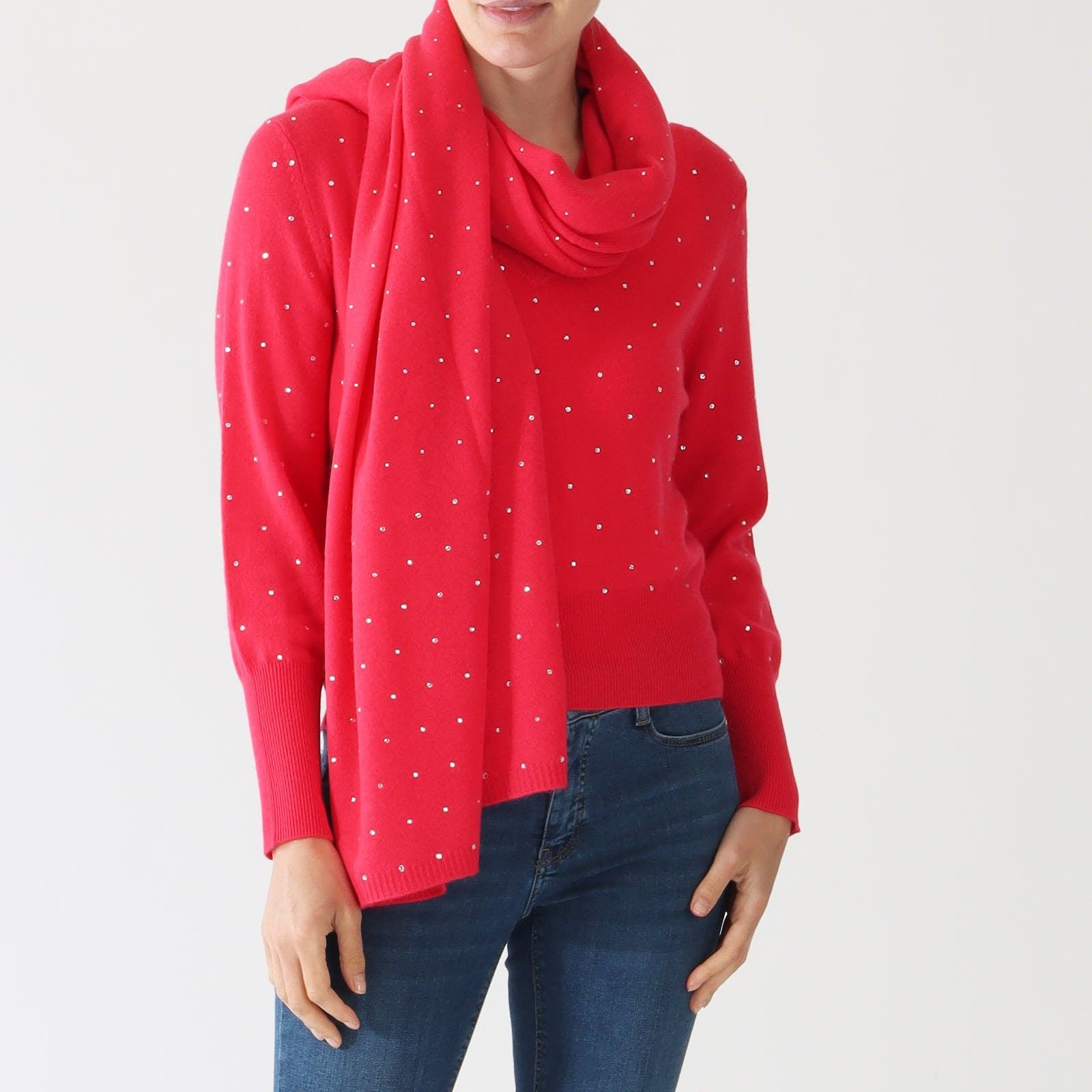 Poppy Crystal Cashmere Wrap