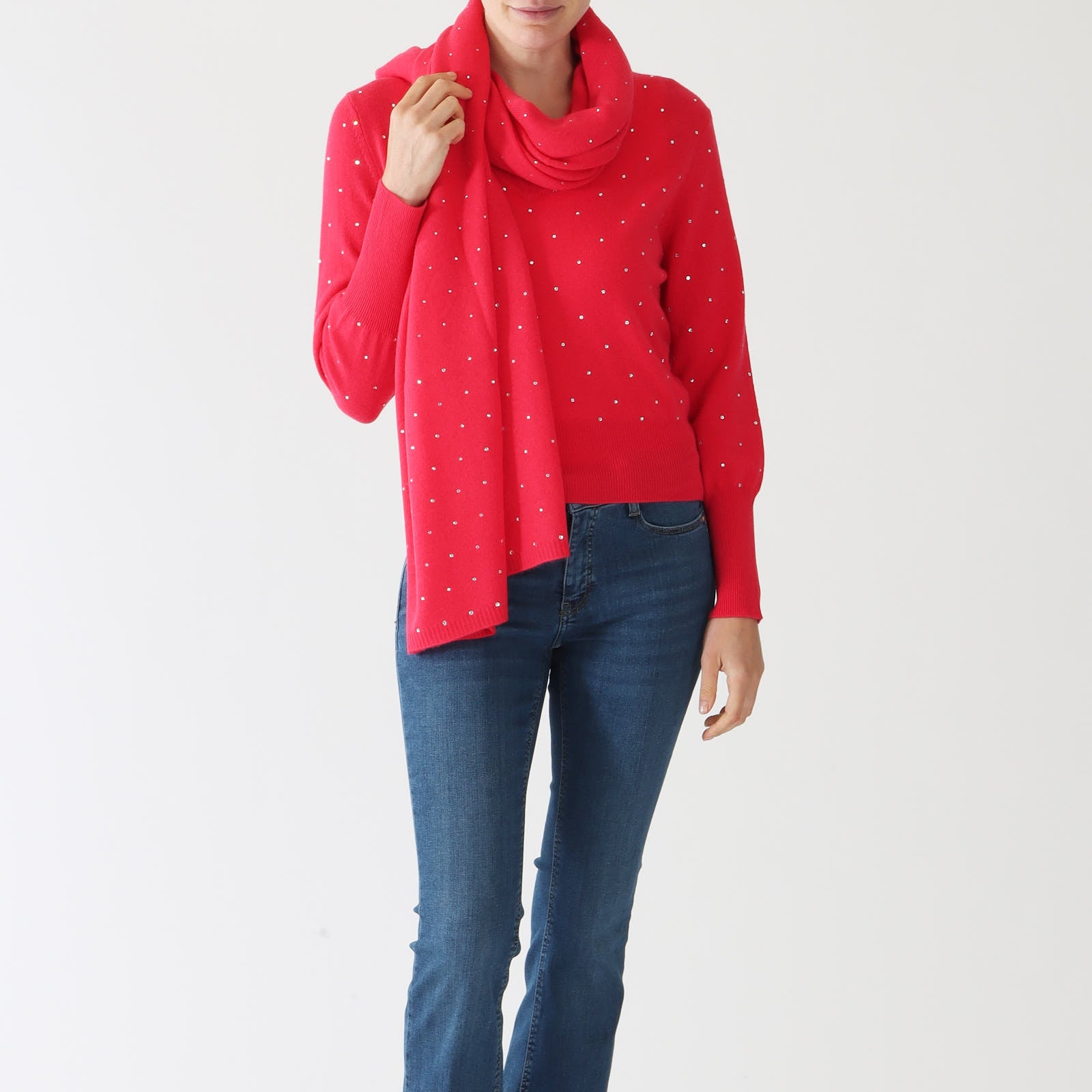 Poppy Crystal Cashmere Wrap