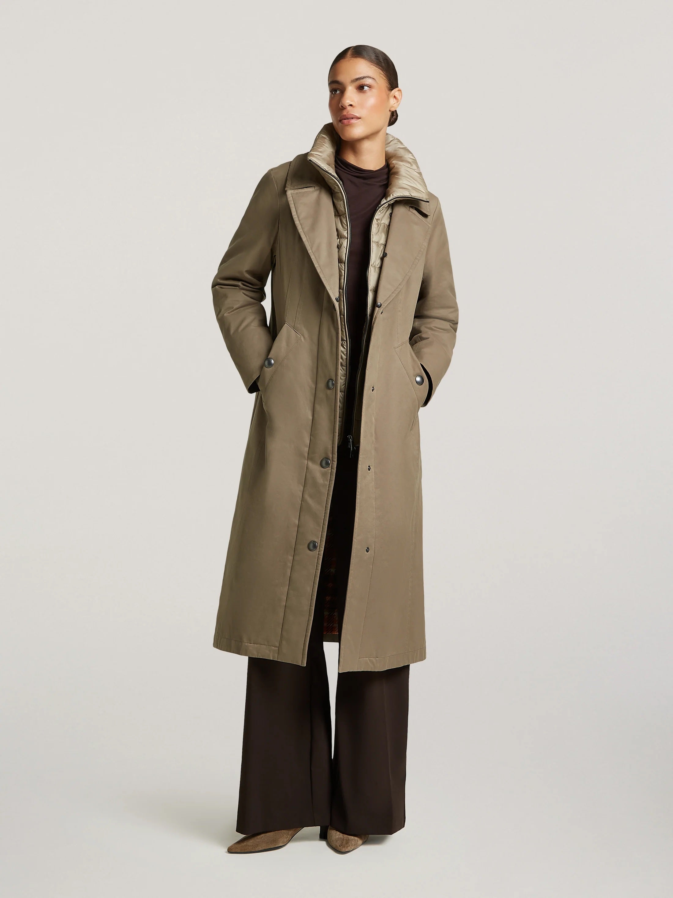 Roasted Coffee Beth Long Coat
