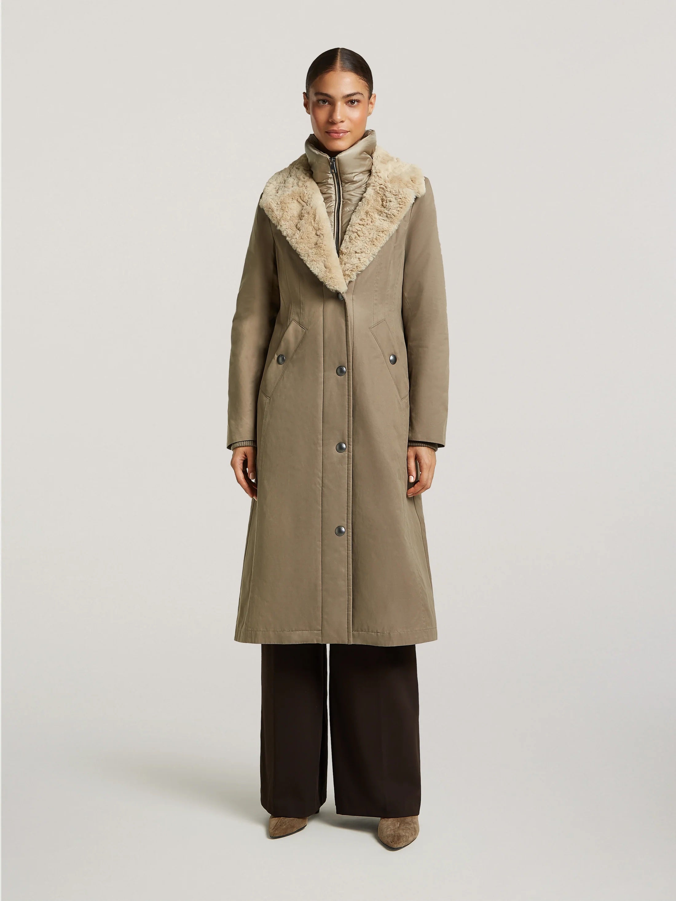 Roasted Coffee Beth Long Coat