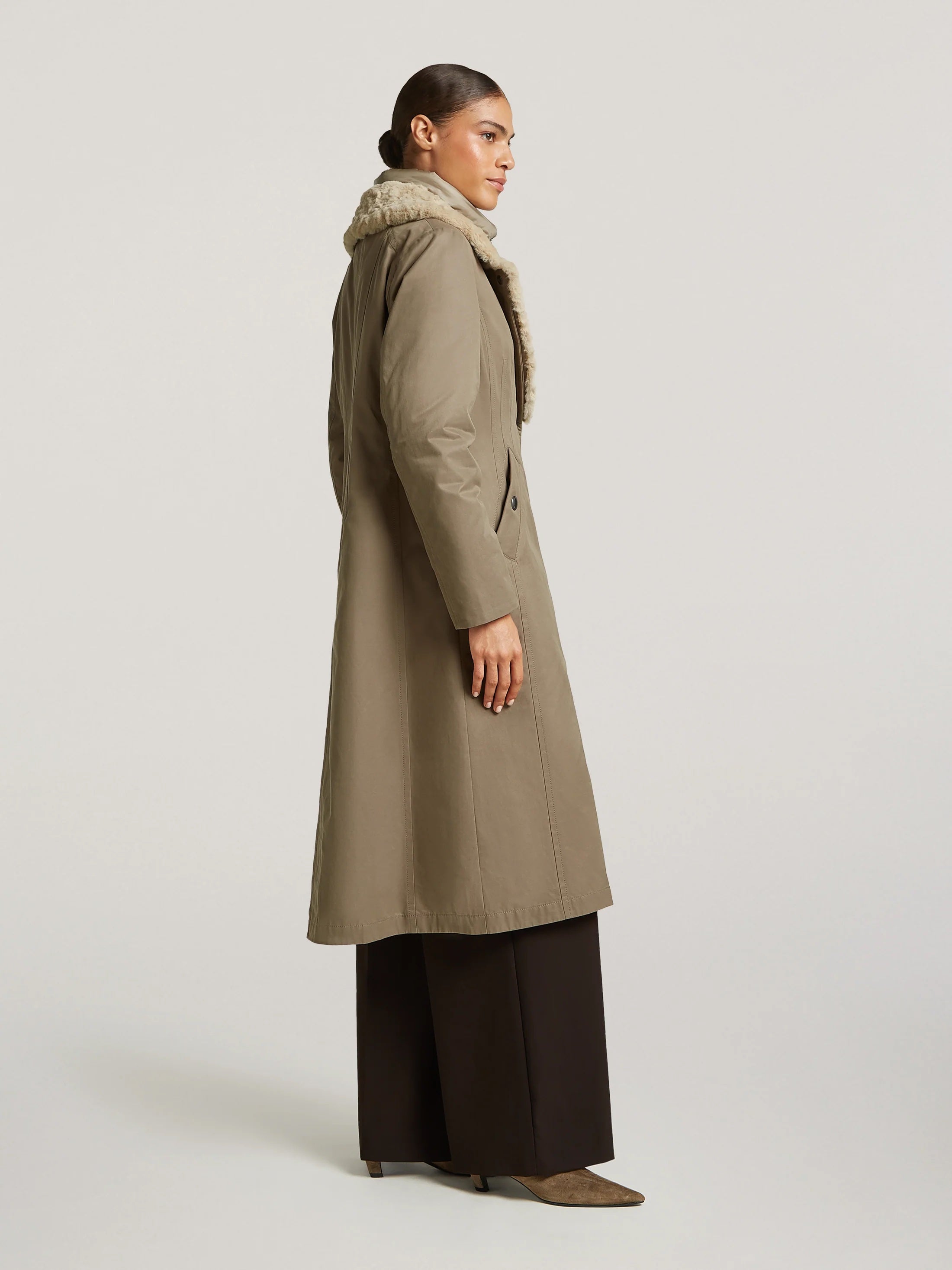 Roasted Coffee Beth Long Coat