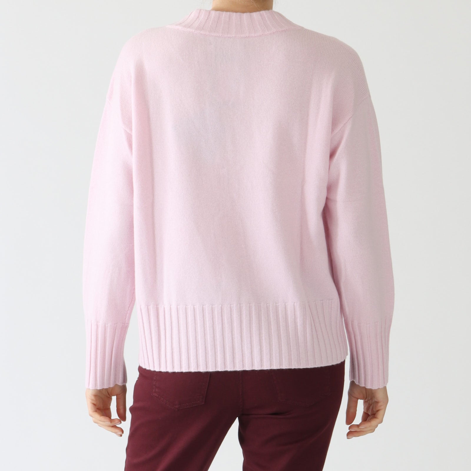 Rose V-Neck Cashmere Sweater