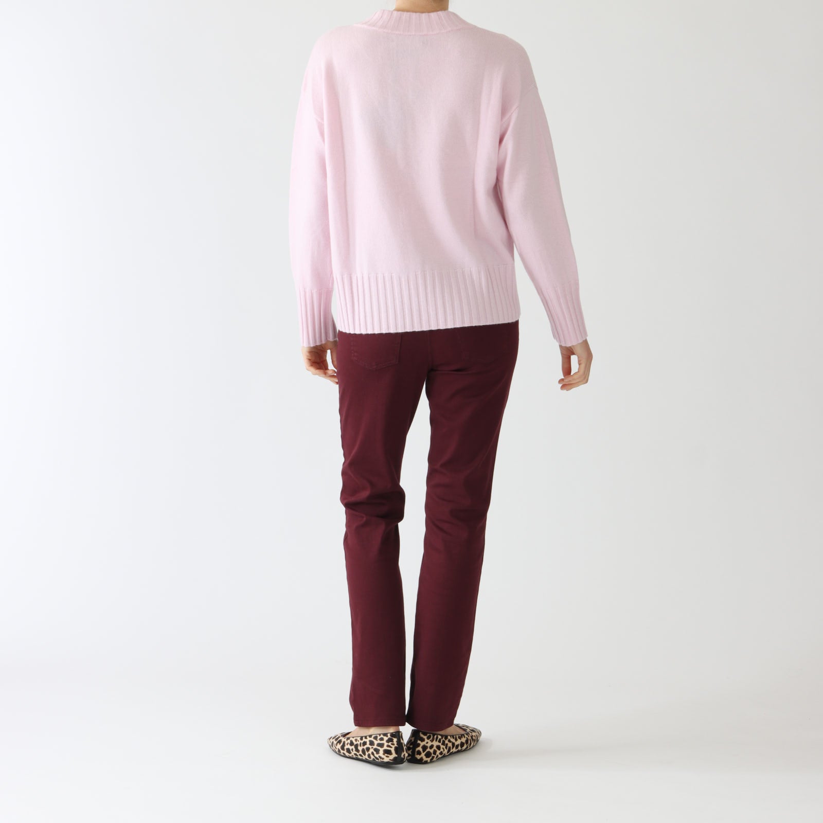 Rose V-Neck Cashmere Sweater