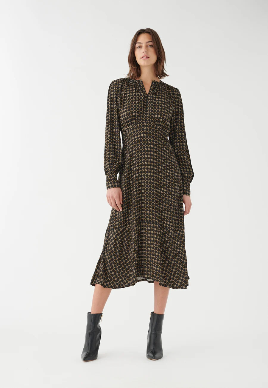 Rudy Bees Print Midi Dress