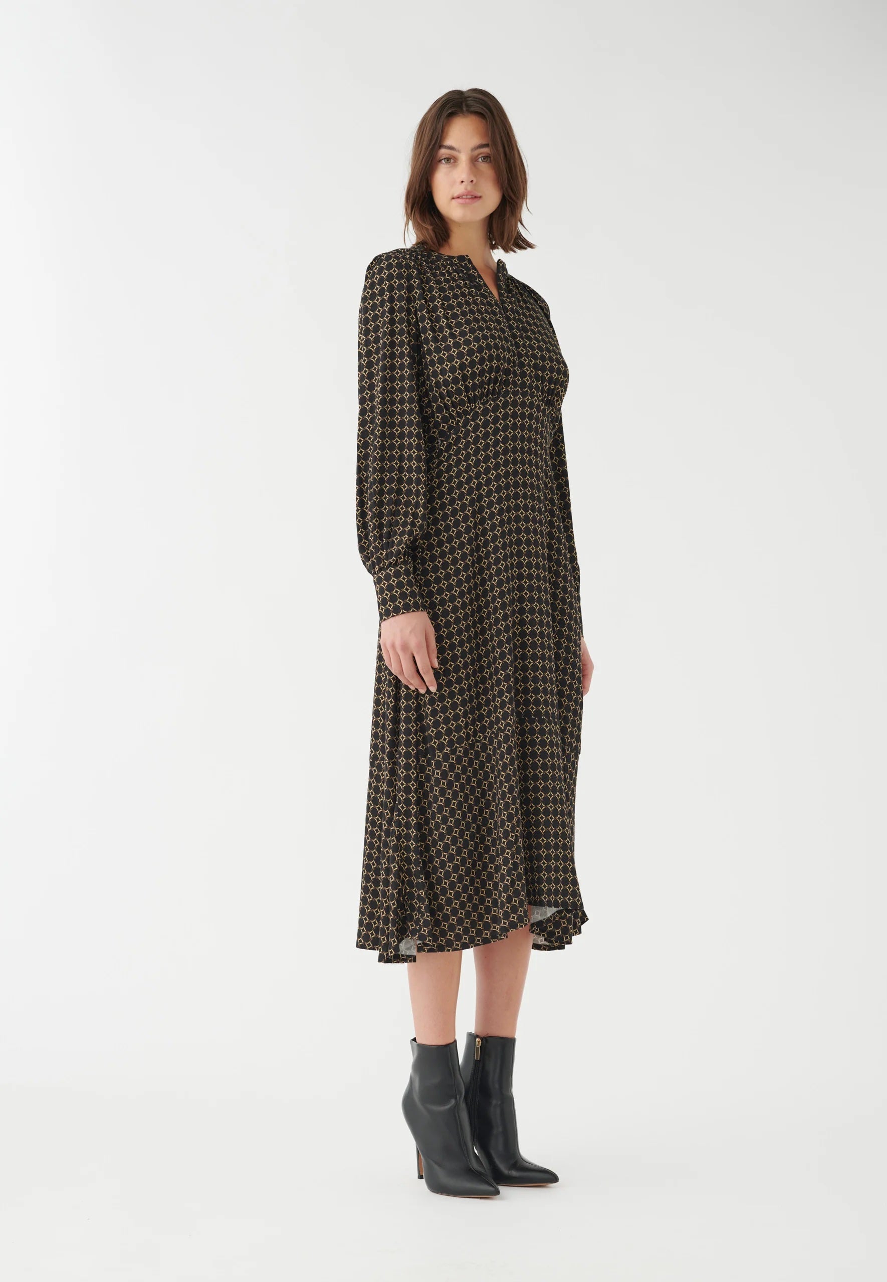 Rudy Bees Print Midi Dress