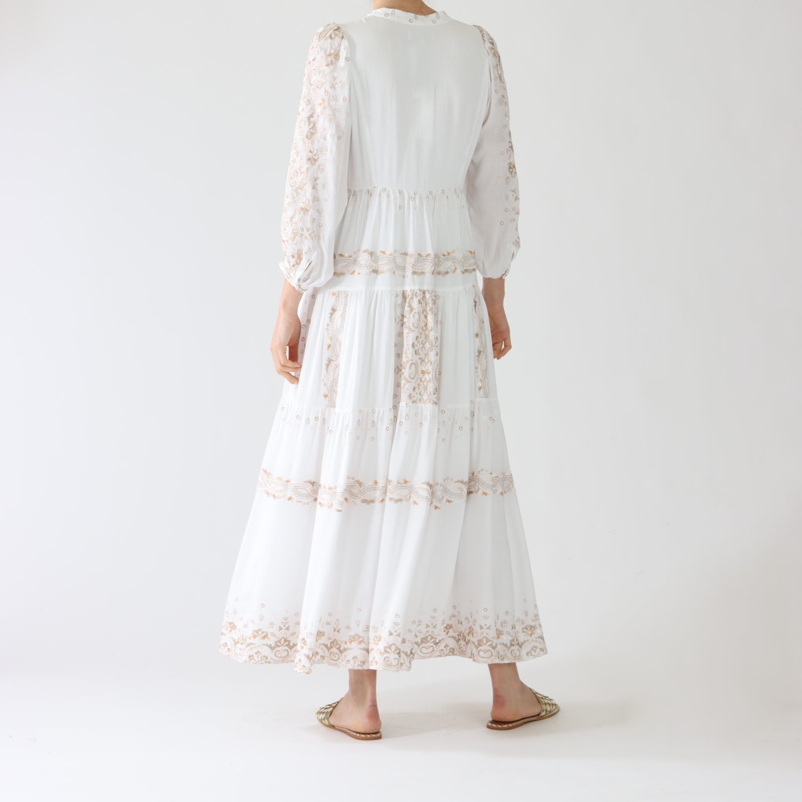 Emery Ivory Embroidered Maxi Dress