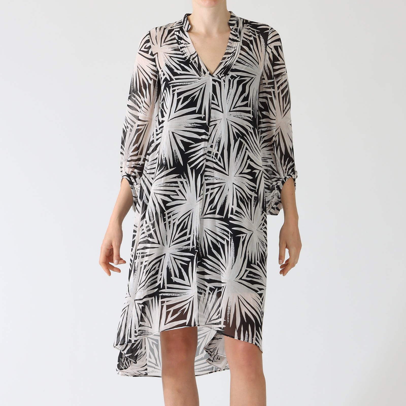 Sea Holly Black Ileana Printed Dress