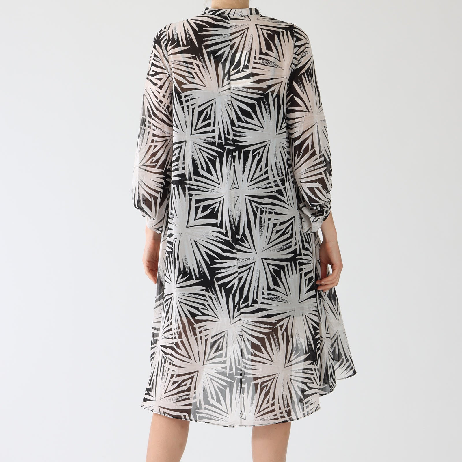 Sea Holly Black Ileana Printed Dress